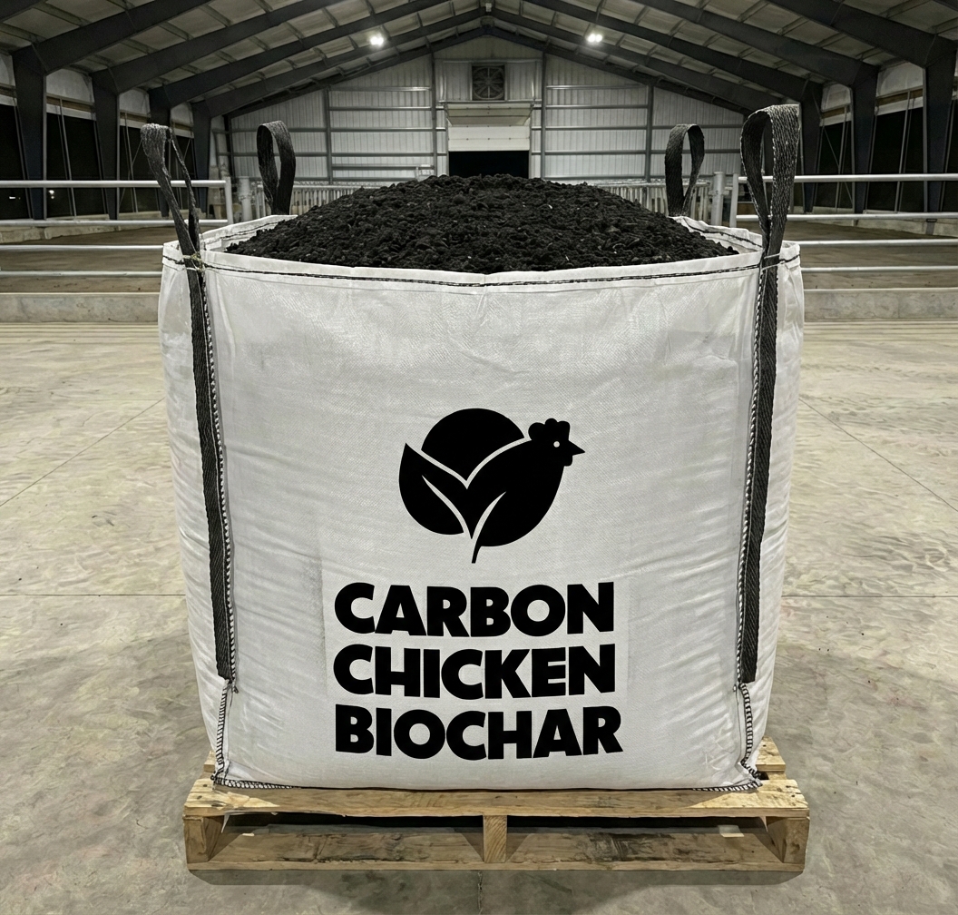 Carbon Chicken Pure Biochar -  1 Cubic Yard Tote